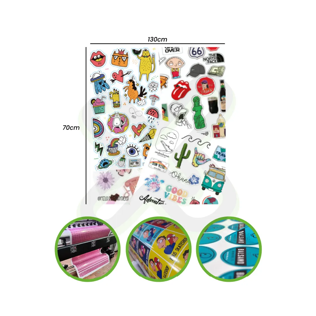 Plancha De Stickers personalizado con logo
