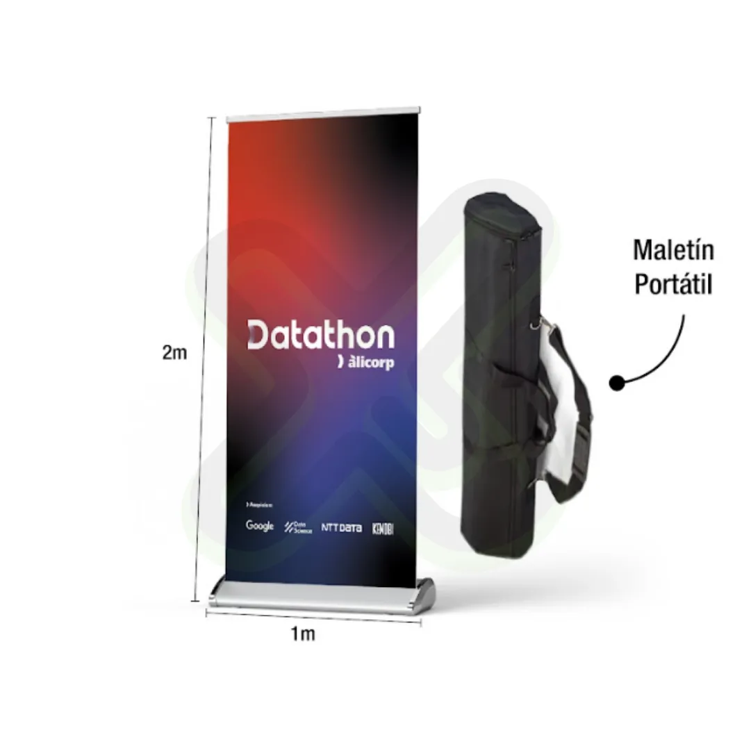 Roll Screen Base Ancha 2 1 personalizado con logo
