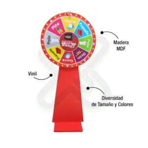Ruleta Alta publicitario para empresas