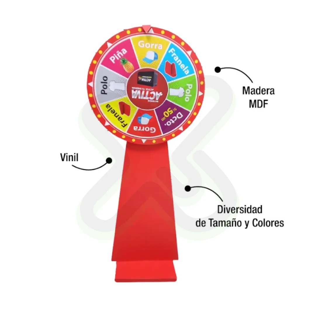 Ruleta Alta personalizado para empresas