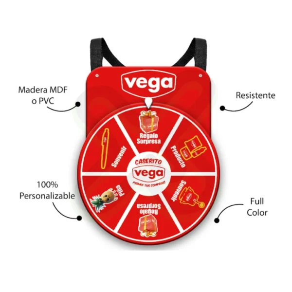 Ruleta De Pecho personalizado para empresas