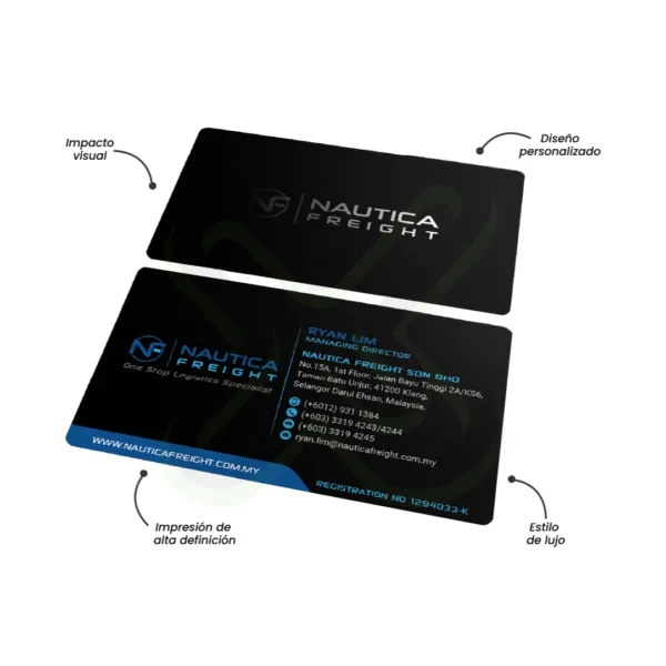Tarjeta Personal Premium personalizado para empresas