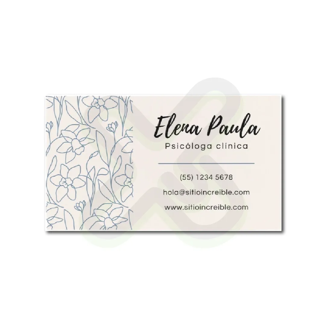 Tarjetas Personales Basicas personalizado con logo