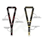 Lanyard Con Tip Top Giratorio Y Media Luna 2.5Cm publicitario para empresas