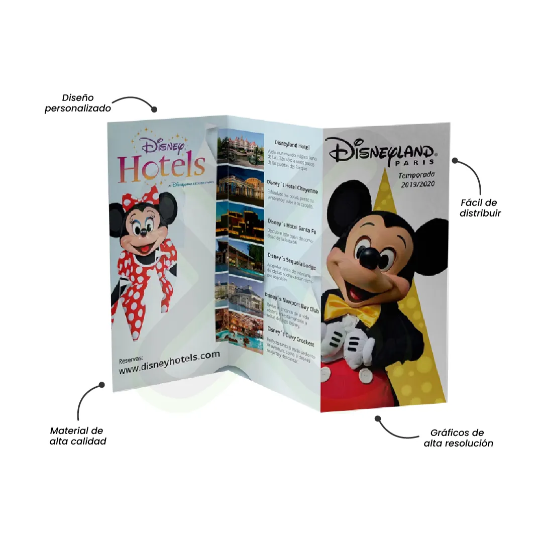 Triptico A4 publicitario para empresas