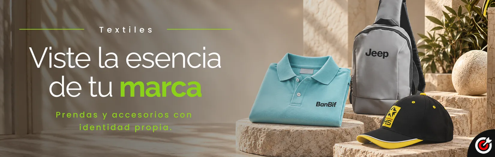 Textiles personalizados para empresas con prendas y accesorios corporativos
