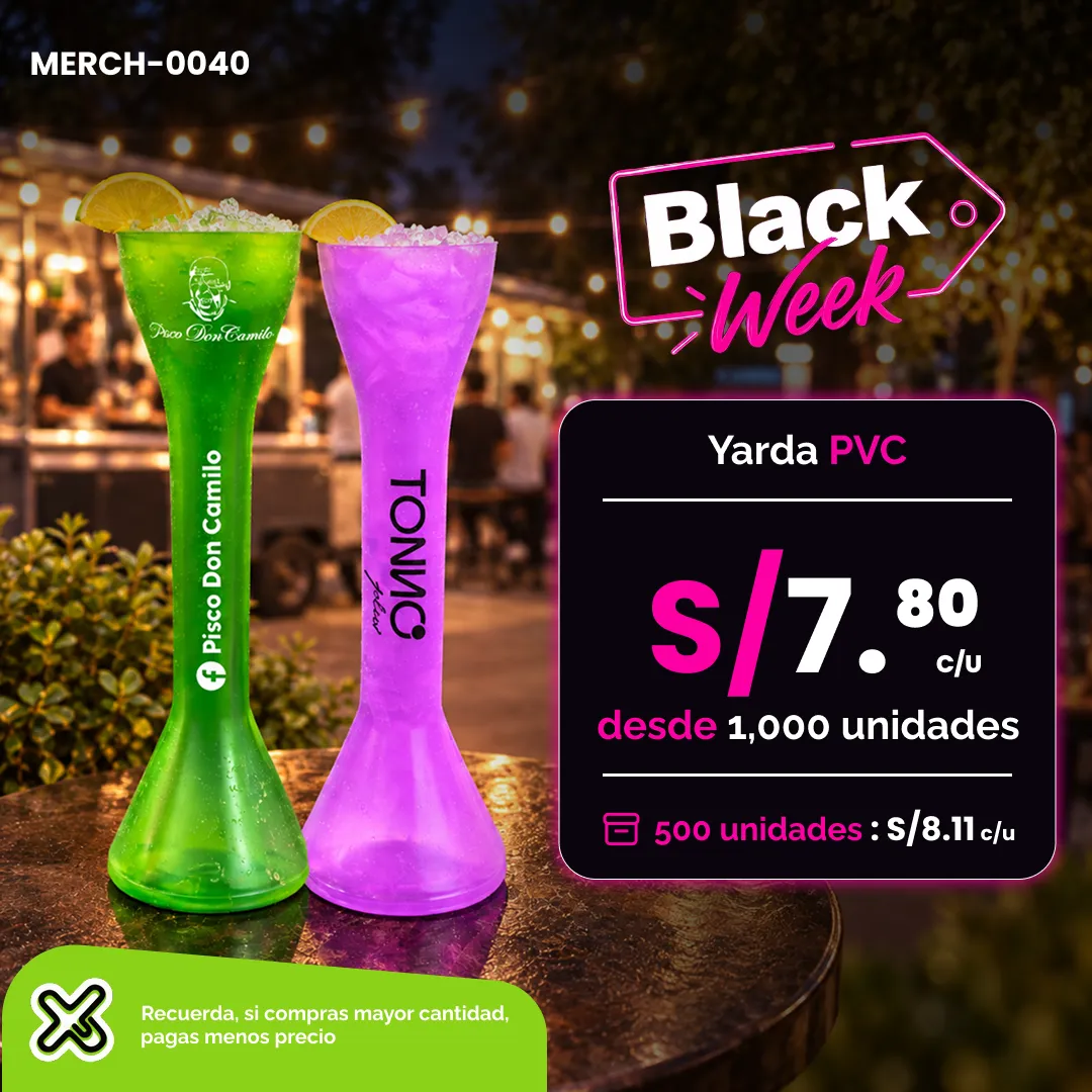 Yarda Pvc 500 Ml personalizado para empresas
