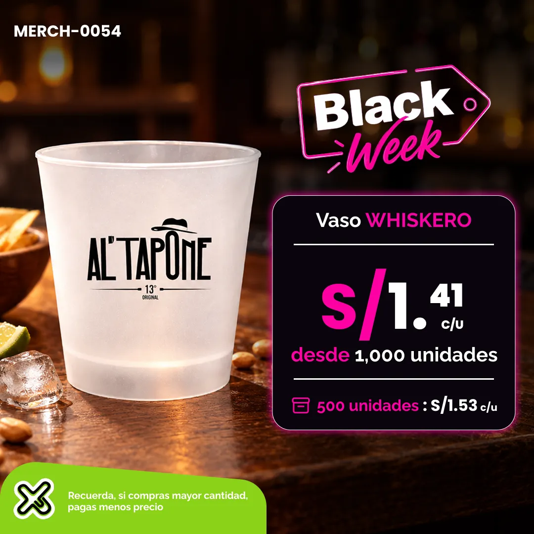 Vaso Whiskero Pesado 13 Oz personalizado para empresas