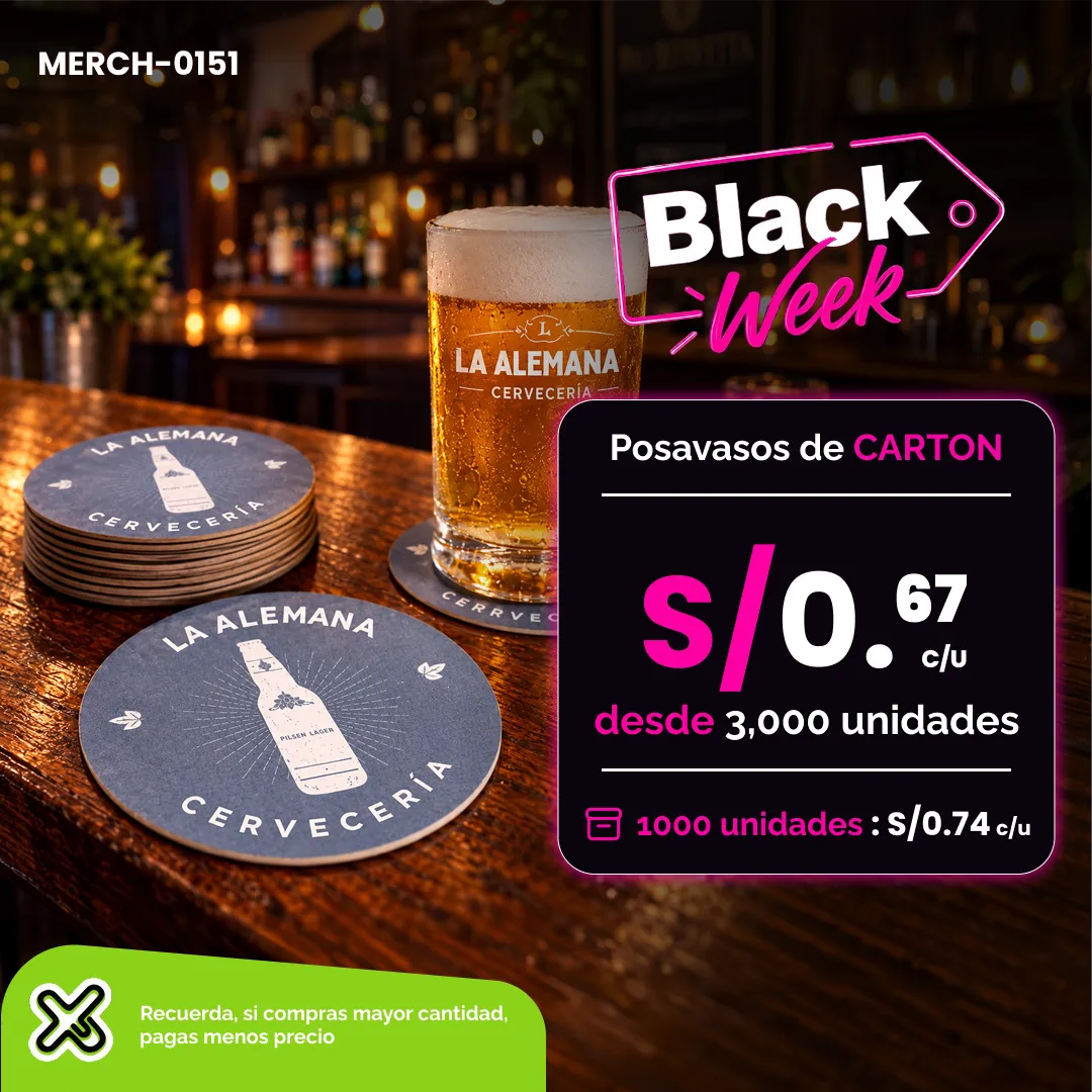 Posavasos De Cartón personalizado para empresas